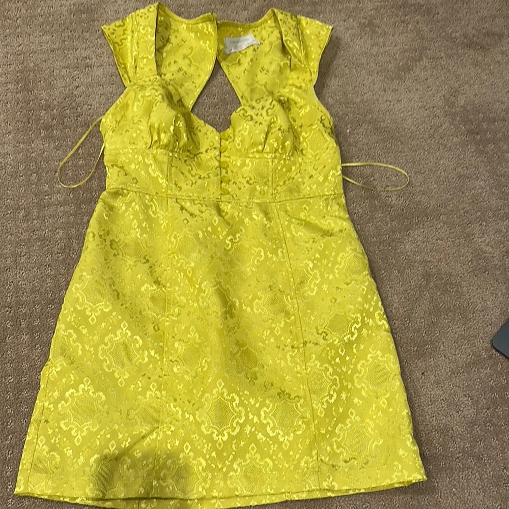 Urban Outfitters Mustard Sleeveless Dress